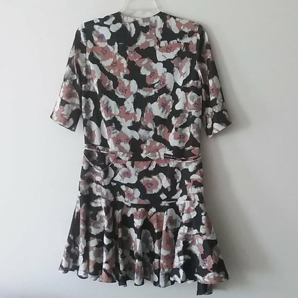 Reiss Tianna Sz 0 Floral Multicolored Frilly Dress - Picture 2 of 3